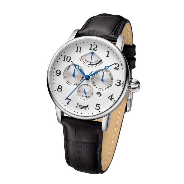 Photo: Arbutus Automatic White Dial Mens Watch AR914SWB
