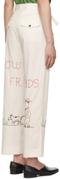 Bode Off-White 'Howdy Friends' Trousers