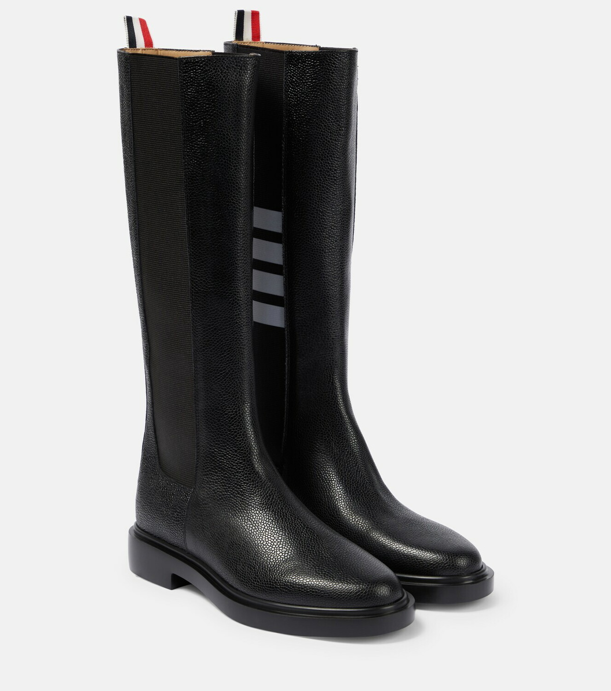 Thom Browne - Leather knee-high boots