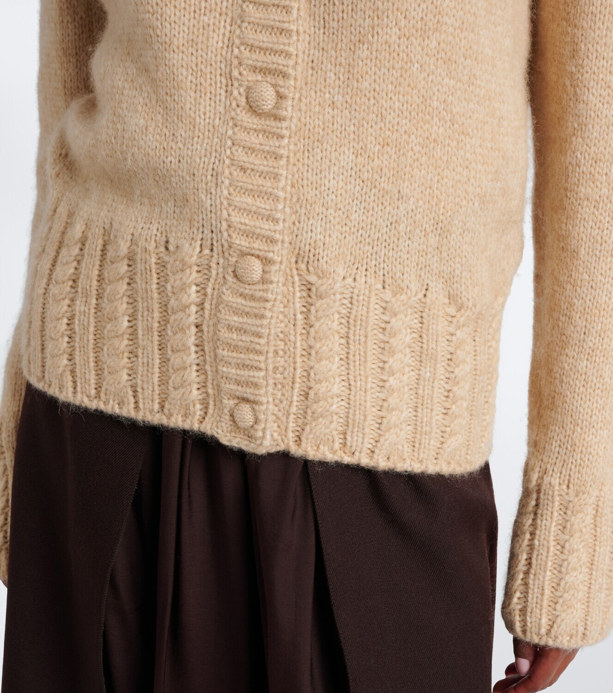 Moncler Alpaca and wool-blend cardigan