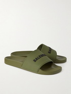 Balenciaga - Logo-Detailed Rubber Slides - Green