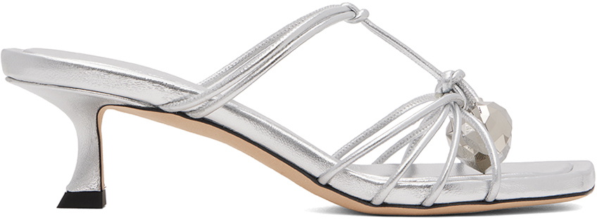 【JIMMY CHOO】Jemma Mule 50 ミュール Bing 65 | Black Patent Leather Mules with Crystal Strap