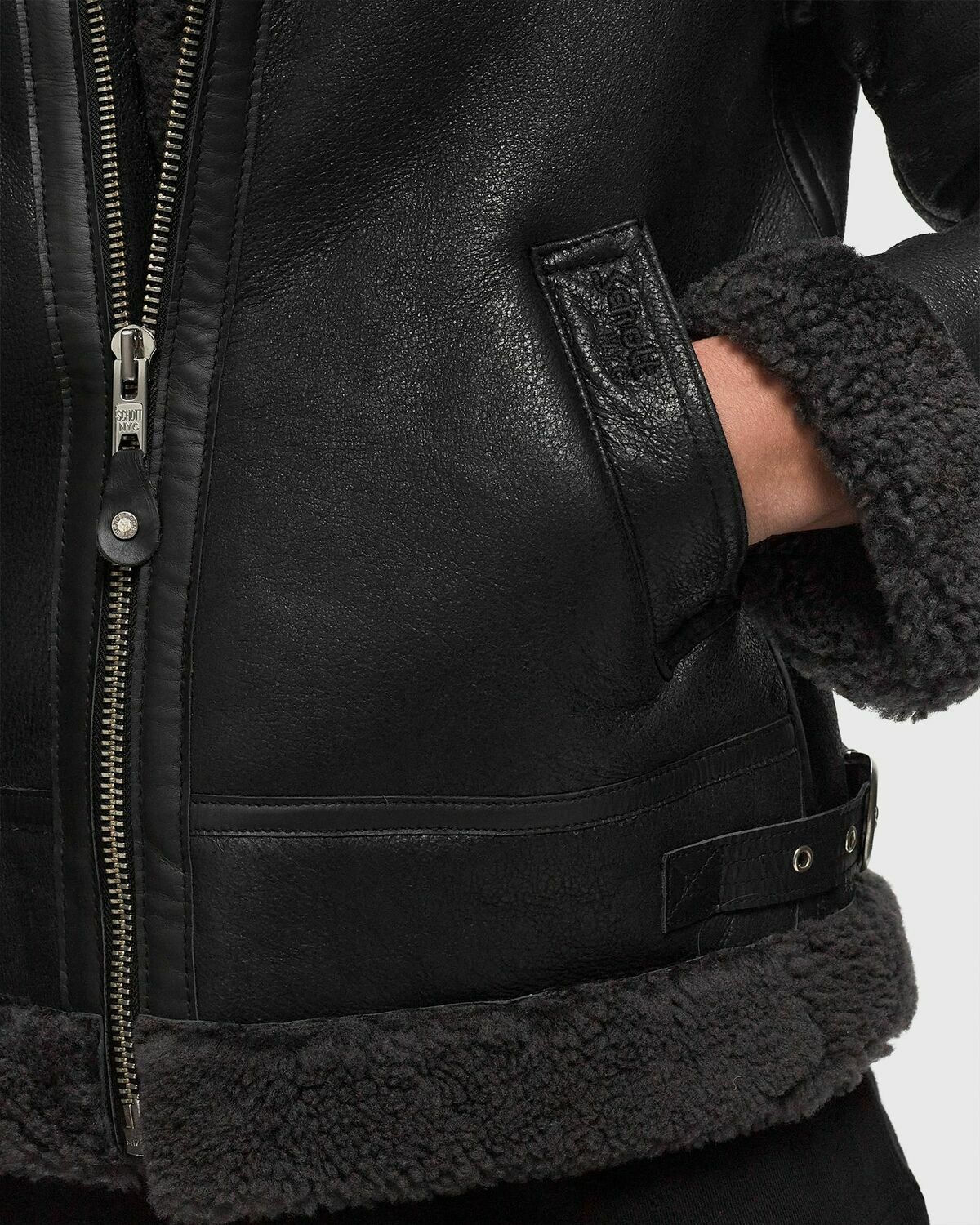 Schott Nyc Lc1259 Jacket Black Bomber Jackets