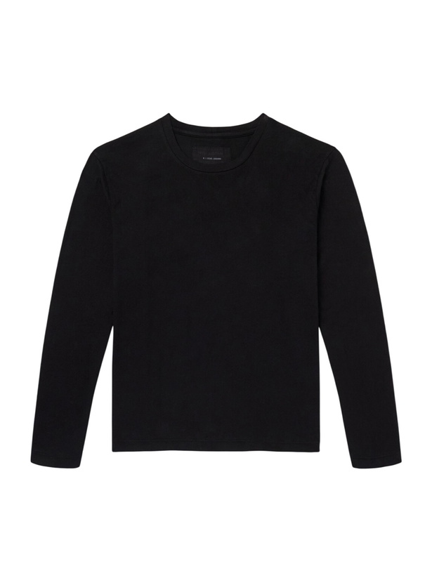 Photo: Nili Lotan - Sien Cotton-Jersey T-Shirt - Black