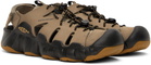 KEEN Taupe Hyperport Fisherman Leather Sandals