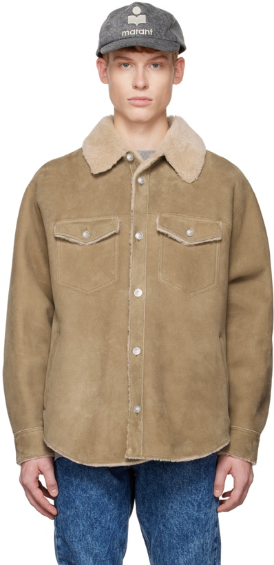 Photo: Isabel Marant Khaki Amoryan Shearling Jacket