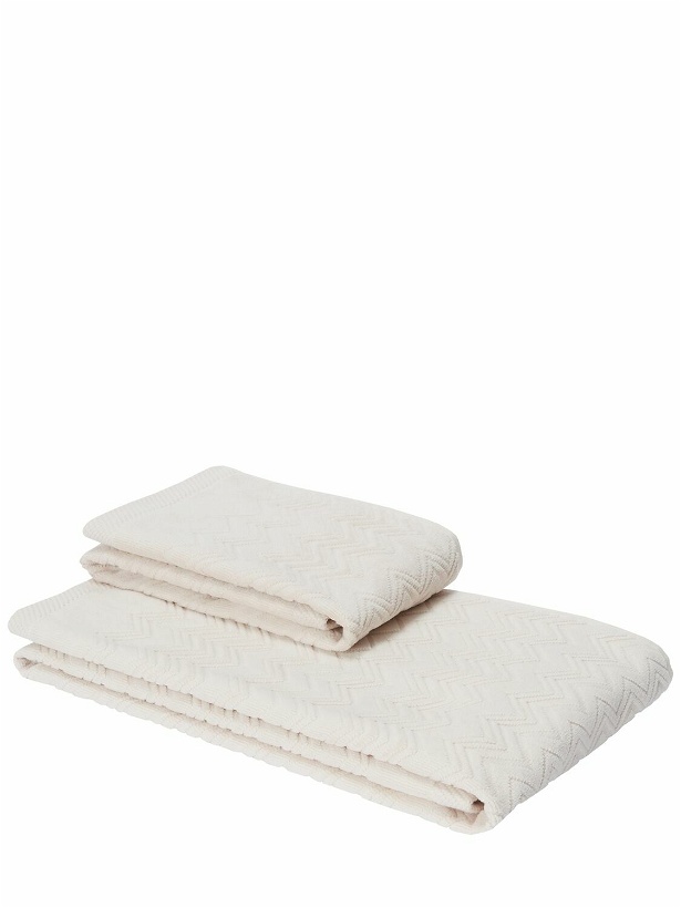 Photo: MISSONI HOME Chalk Set Of 2 Towels