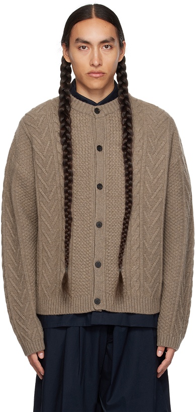 Photo: LE17SEPTEMBRE Brown Twisted Cardigan