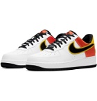 NIKE - Air Force 1 07 LV8 Rayguns Satin-Trimmed Leather Sneakers - White