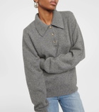 Khaite Joey cashmere-blend polo sweater
