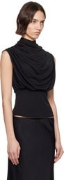 Kallmeyer Black Jocelyn Draped Top