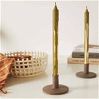 ferm LIVING Dryp Candles - Set of 2 in Olive Green