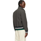 Moncler Gray Prieure Reversible Down Bomber Jacket