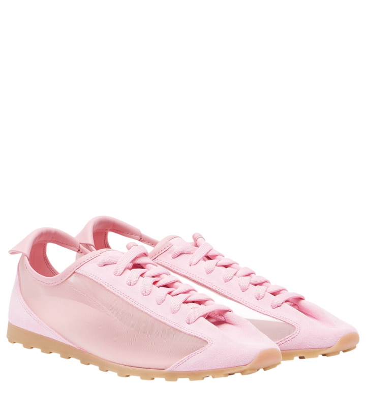 Photo: Jacquemus Tennis suede-trimmed sneakers