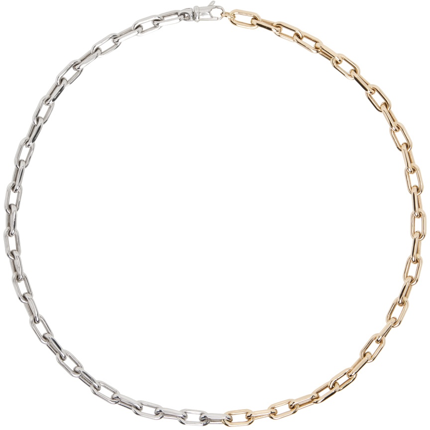 Adina Reyter Gold & Silver Cable Chain Necklace Adina Reyter