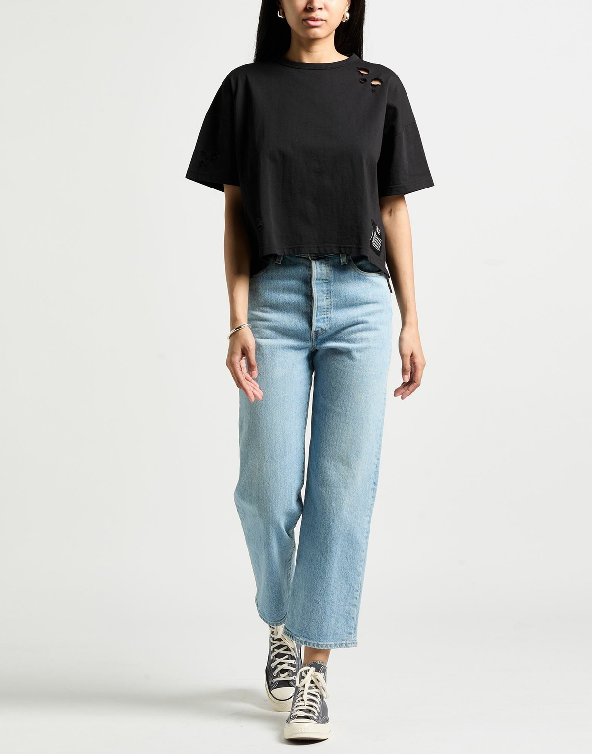 Shoe Womens T-shirt in Black