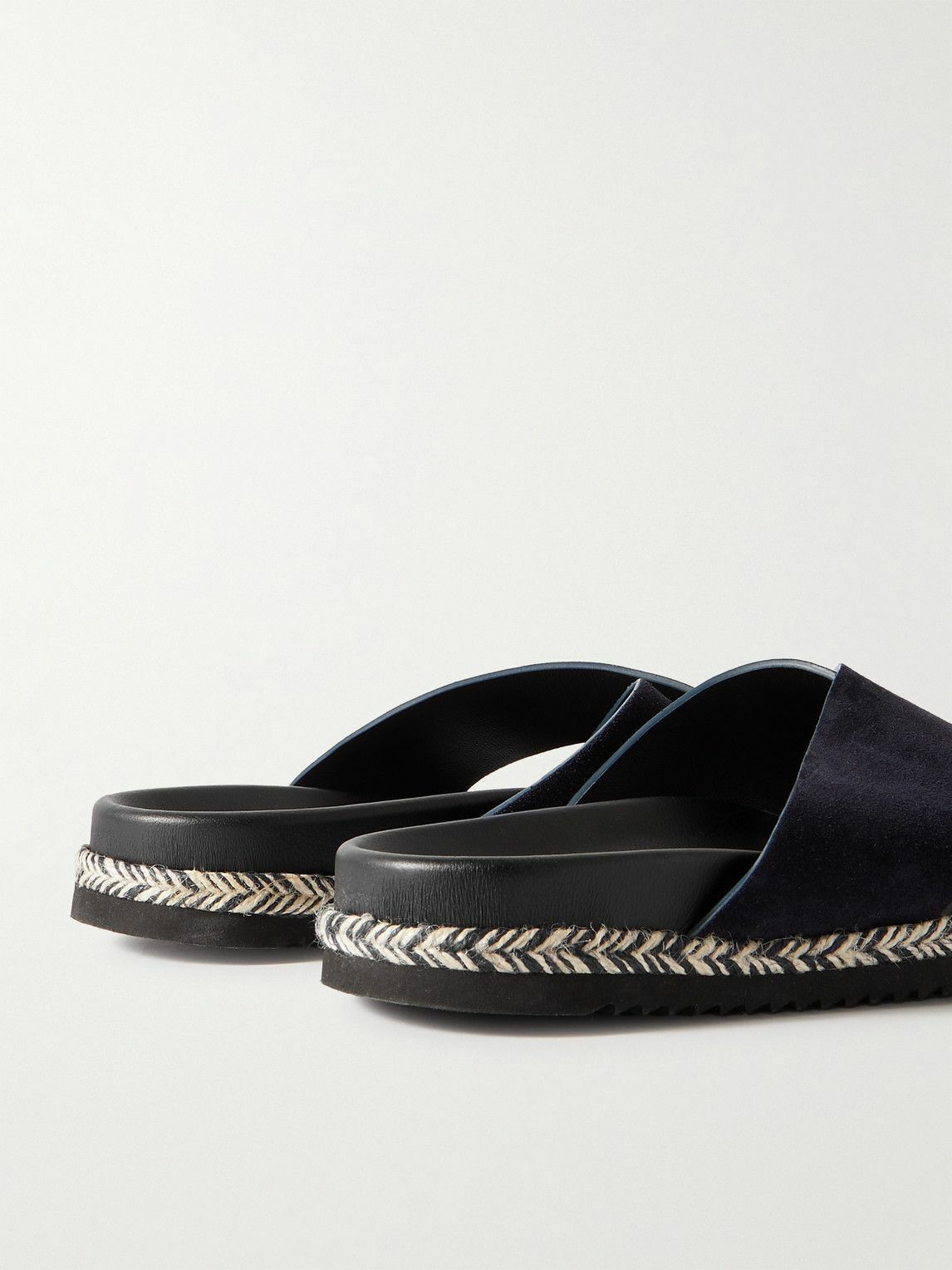 Frescobol Carioca - Breno Suede Sandals - Blue