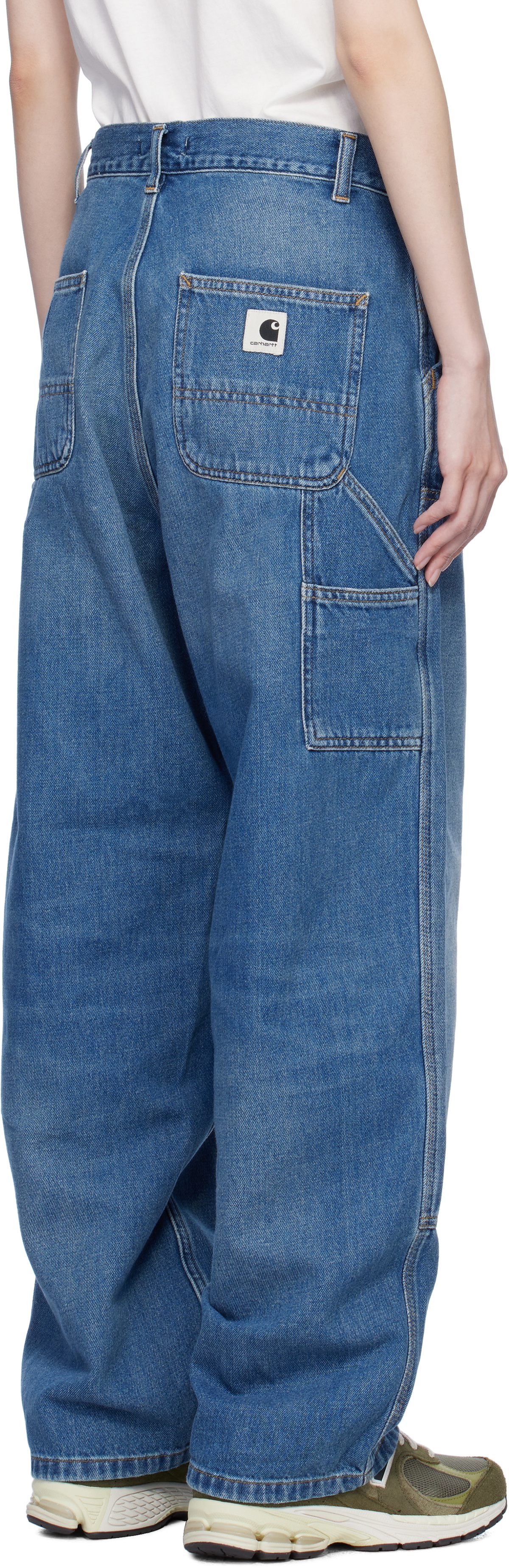 Carhartt Work In Progress Blue Brandon Double Knee Jeans