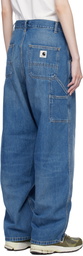 Carhartt Work In Progress Blue Brandon Double Knee Jeans