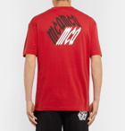 McQ Alexander McQueen - Printed Stretch-Cotton Jersey T-Shirt - Men - Red