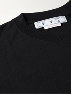 Off-White - Slim-Fit Logo-Print Cotton-Jersey T-Shirt - Black