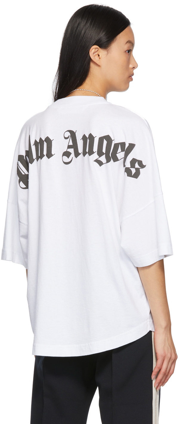 Palm Angels White Classic Logo Over T-Shirt Palm Angels