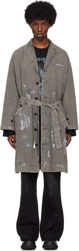 Photo: Professor.E Gray Work Denim Coat