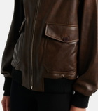 Nour Hammour Anton leather blouson jacket