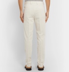 Brunello Cucinelli - Tapered Pleated Cotton-Corduroy Trousers - Neutrals