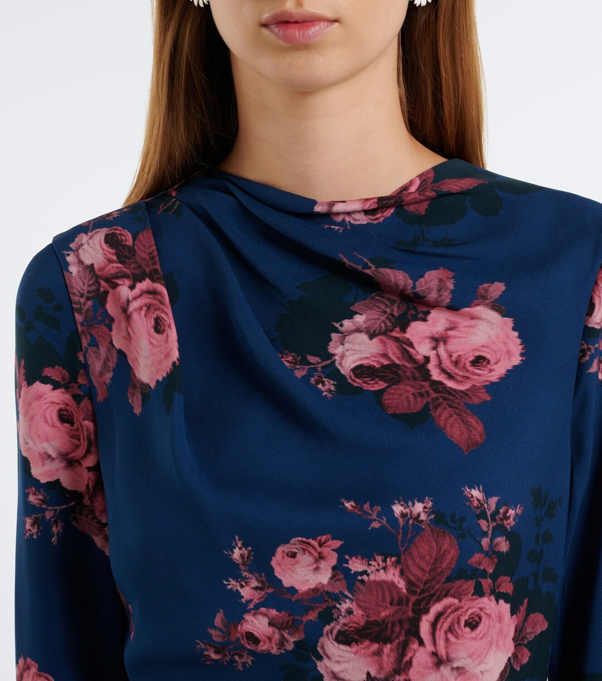 Erdem Floral jersey midi dress