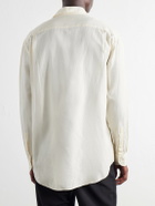 Kaptain Sunshine - Cotton and Silk-Blend Twill Shirt - Neutrals