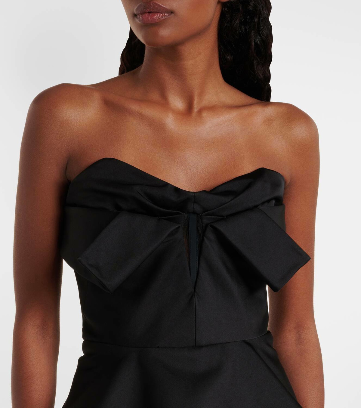 McQueen Bow-detail corset top