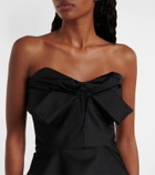 McQueen Bow-detail corset top