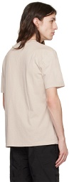 HELIOT EMIL Beige Shaped Pocket T-Shirt