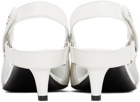 Courrèges White Racer Slingback Heels