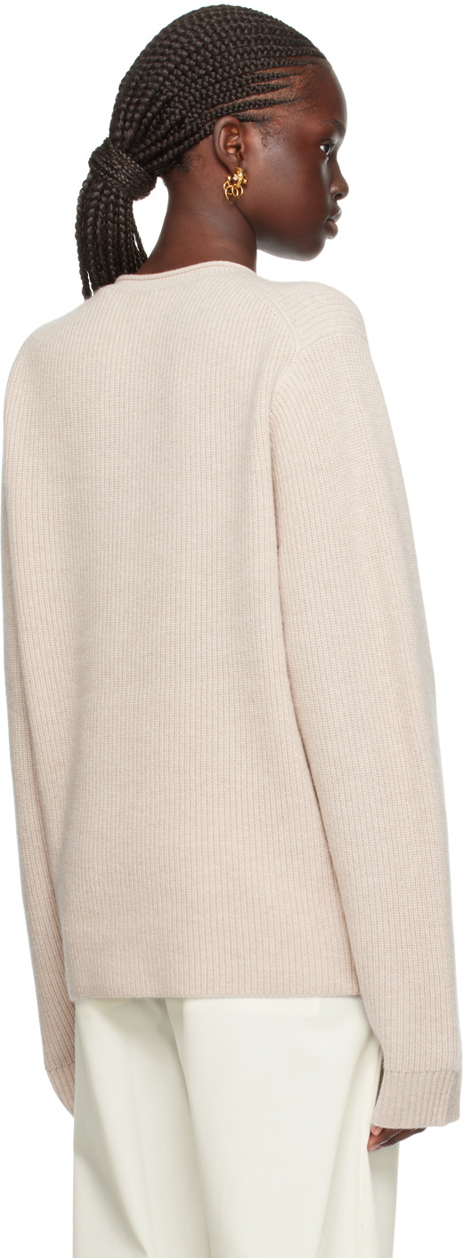 Guest in Residence Beige True Rib Sweater Guest in Residence