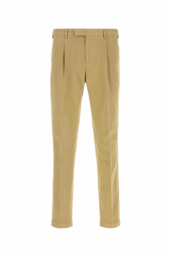 Photo: PT Torino Beige Stretch Cotton Pant