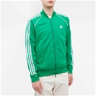 Adidas Men's Superstar Track Top in Green/White