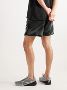 Nike Training - Sport Clash Wide-Leg Printed Dri-FIT Shorts - Gray