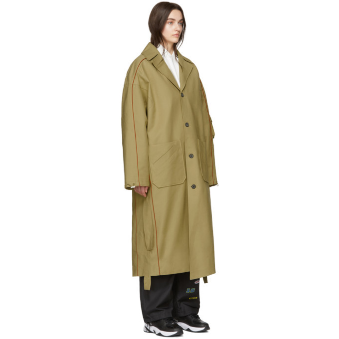 ADER error SSENSE Exclusive Beige ASCC Trench Coat ADER error