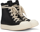 Rick Owens Black Porterville Washed Calf Sneakers