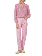 MC2 Saint Barth Woman Silk Voile Paisley Blouse Harper