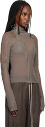 Rick Owens Taupe Temple Combo Gary Jacket