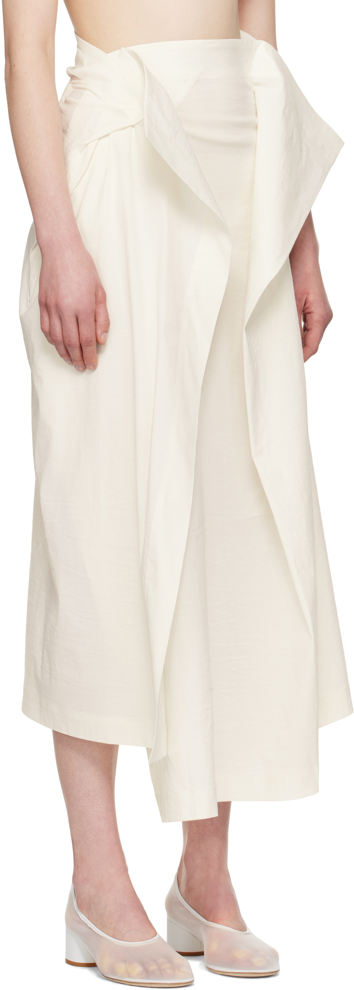 ISSEY MIYAKE Off-White Ample Maxi Skirt