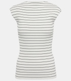Sportmax Hans striped cotton top