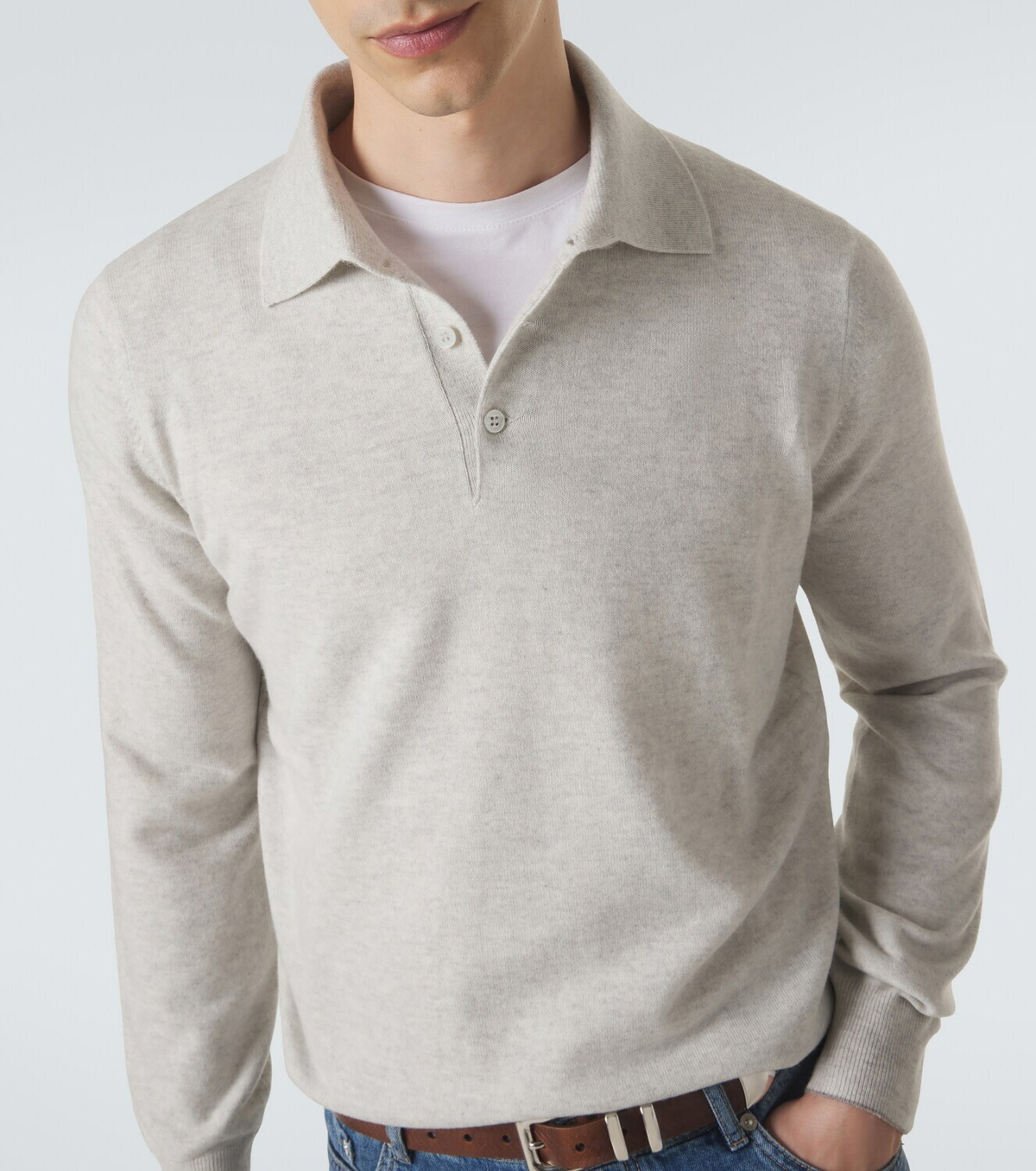 Brunello Cucinelli Cashmere polo sweater