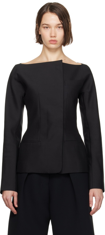 Photo: JACQUEMUS Black La Casa 'La Veste Spalla' Blazer