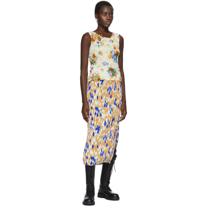 Julia Heuer ジュリアホイヤー　カラフルグラフィックトップス Julia Heuer Off-White and Multicolor Gran Print Tommy Top