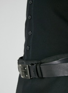 Dolce & Gabbana Logo Plaque Leather Belt