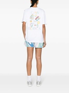 Casablanca White Logo Print Organic Cotton T-Shirt